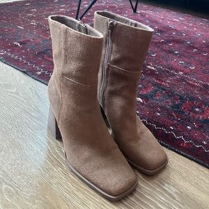 Tan Suede Ankle Boots
